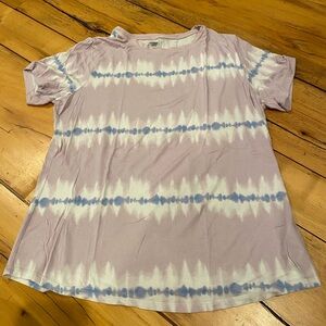 Short sleeve tie die shirt